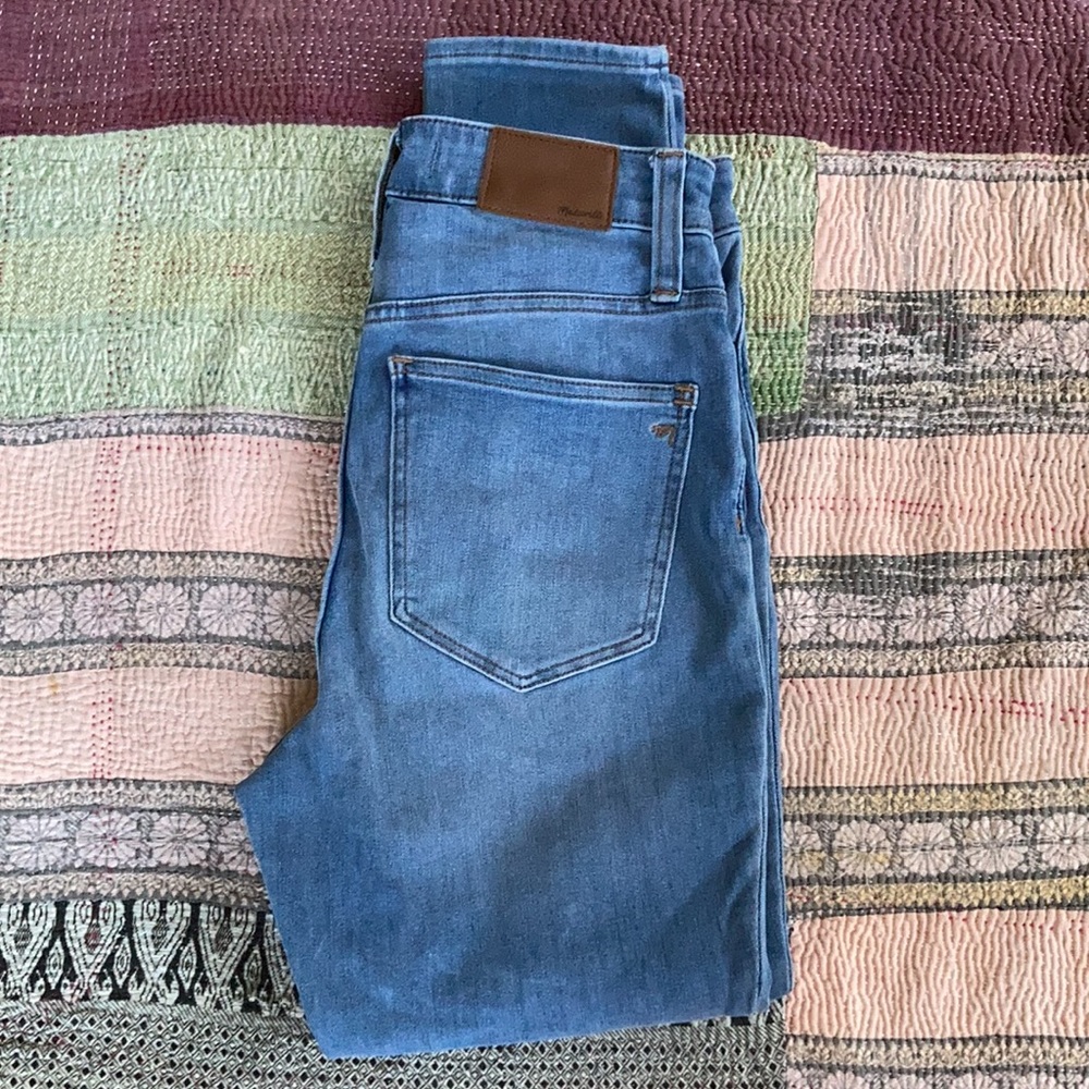 Madewell High Rise Curvy Roadtripper Sunbury Wash Super Skinny Denim Jea… - Picture 3 of 12